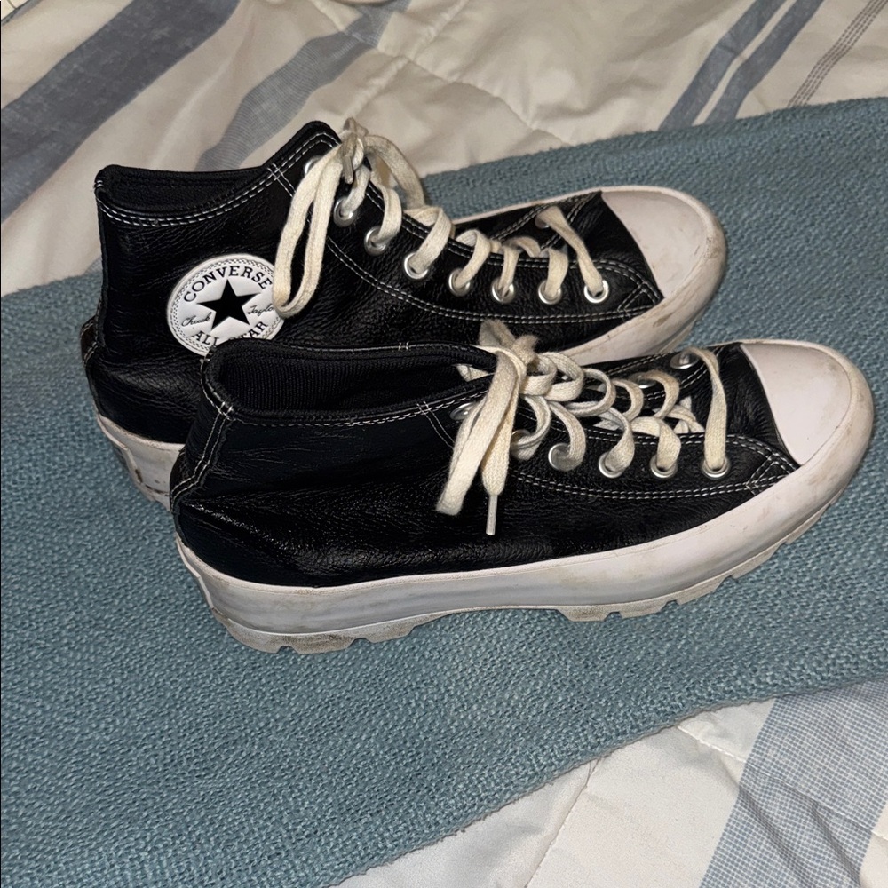 Converse Classic Black and White Lugged High-Tops